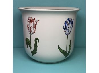Wonderful TIFFANY & Co. Cache Pot - Tiffany Tulips - Made In England - VERY Nice Piece - Excellent Condition