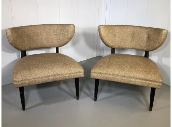 Incredible Pair Of Vintage MCM / Midcentury Chairs - Estate Fresh - Manner Of Gio Ponti / Dunbar - RARE FIND !