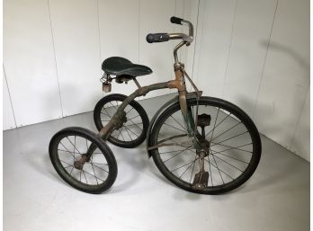 Very Nice 1920s - 1930s Childs Tricycle - Made By VELO KING - Rochester NY - Great Old Green Paint - NICE !