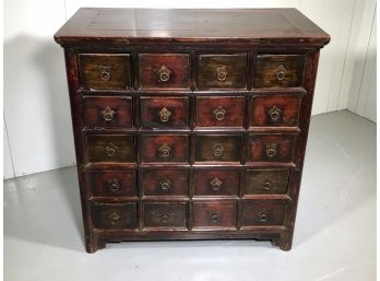 Outstanding Large Antique Chinese Apothecary Chest (1 OF 2) - 20 Drawer - Paid $2,800 - Old Hand Made Piece