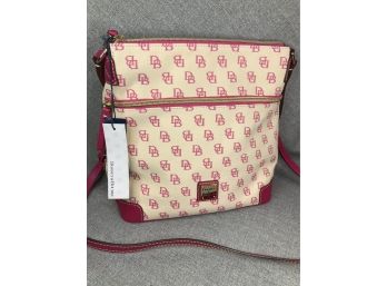 Brand New With Tags DOONEY & BOURKE Pink & White Purse - Current Style - New Retail Price $395 - BRAND NEW !