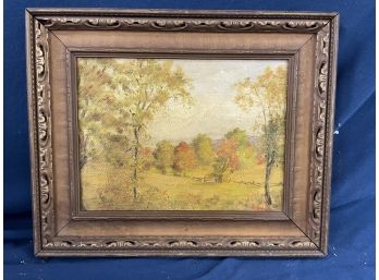 A. L Stevenson 1919 Connecticut Academy Of Fine Arts Exhibition Oil On Board Painting