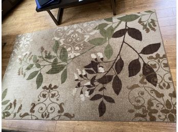 8' X 5' Floral Pattern Area Rug