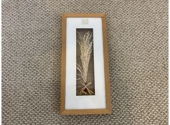 Shadowbox Containing Dried Wheat