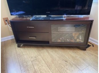 Two Drawer Media Console (contents Not Included)
