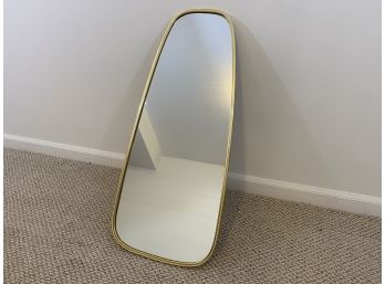 Gold Toned Metal Wall Mirror