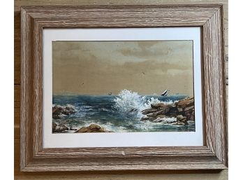 Geo.G. Phipps Watercolor Of Sea