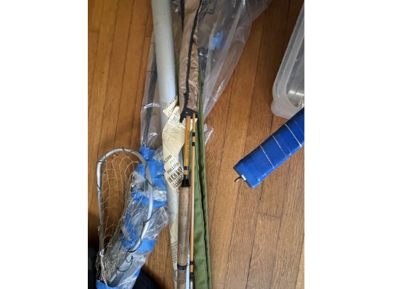 Fishing Lot Includes 2 Fly Fishing Poles