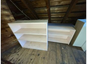 3 Painted Pine Bookshelves