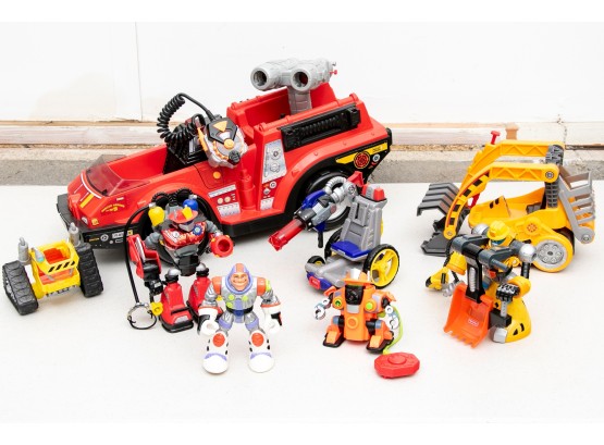 Rescue Heroes Action Figures And Vehicles