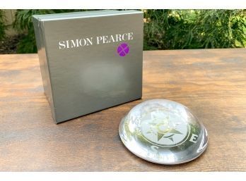 Simon Pearce Compass Paperweight
