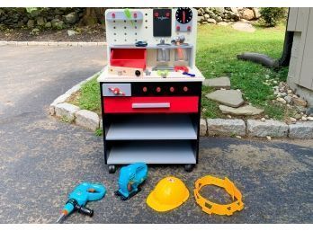 Craftsman Kids Wooden Tool Station Play Set And Accessories