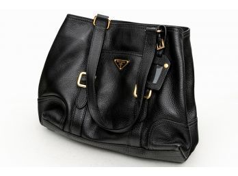 Prada Nero Black Leather Handbag
