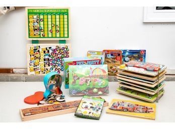 Large Lot Of Toddler Puzzles