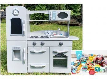 Teamson Kids Toy Pretend Play Kitchen Playset With Large Lot Of Accessories