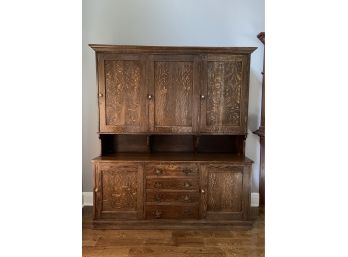 An Antique English Oak Welsh Kitchen Cupboard