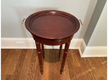 Round Tray Top Accent Table