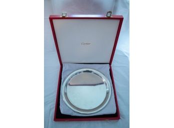 Cartier Pewter Plate - 11' Round.