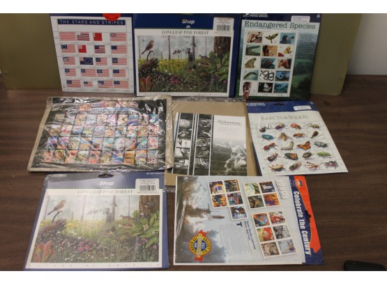 Over $45 In Unused US Postage Stamps Post Office Collectable Sets