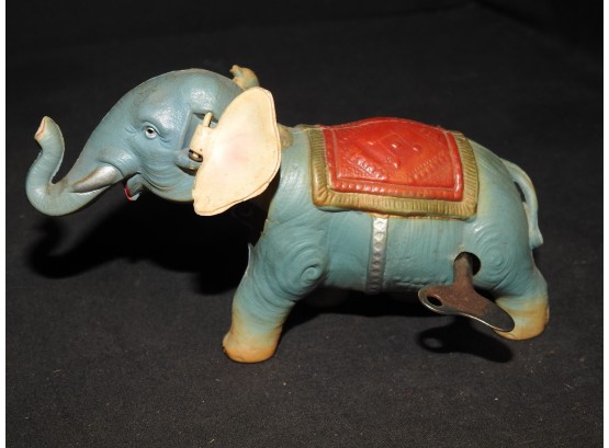 Very Old Celluloid Windup Circus Elephant