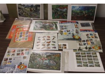 Over $65 In Unused US Postage Stamps Post Office Collectable Sets