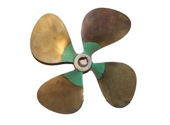 Large 16 Inch 4 Blade Big And Heavy Brass Ship Or Boat Propeller