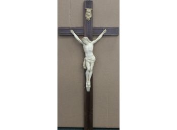 Large 23 Inch Religious Cross Or Crucifix From Church