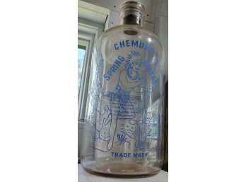 Chemung Spring Water Glass Jar With Cork