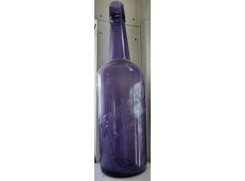 Purple J.F. Callahan & Co Glass Bottle