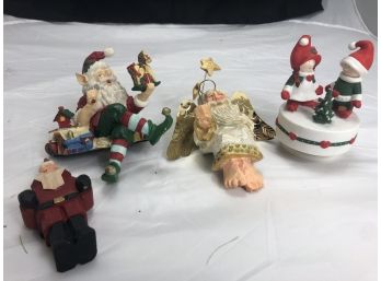Vintage Christmas Ornament Lot 12 - Santas