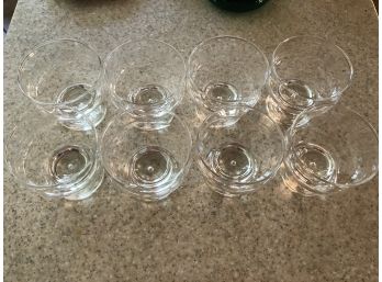 Set Of 8 Glass Sherbet Bowls