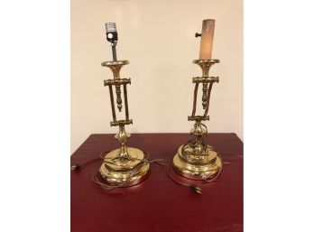Pair Of Antique Articulating Lamps