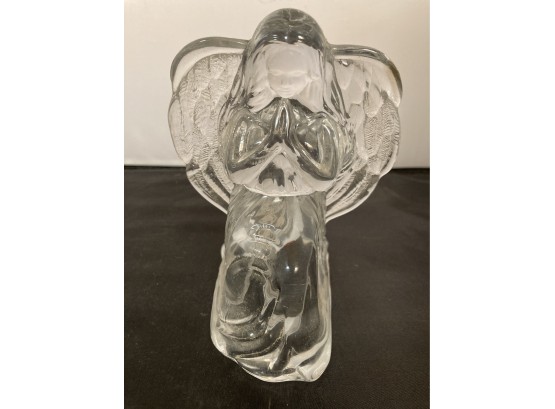 Glass Angel Formed Candlelight Votive Holder