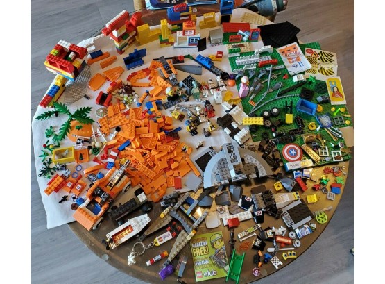 Huge LEGO Lot: 50  Mini Figs, Cards, Partial Sets- CITY 7638, NINJAGO 9558, STAR WARS 8014 -hours Of Fun Times
