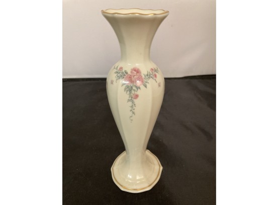 Lenox Collectible Petite Ceramic Rose Bud Vase, Made In U.S.A.