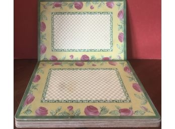 6 Rose Garden Fencing Placemats