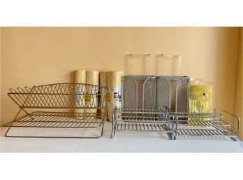 Spice Shelves, Dish Drying Rack, Drawer Liners, Kitchen Cabinet Door Organizers & More