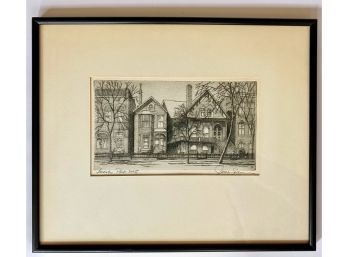 Limited Edition James Swann Etching , 'Lincoln Park West', Chicago