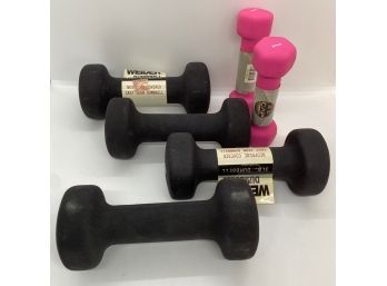 Three Sets Unused Free Weights, 3 Pounds & 1 Pounds