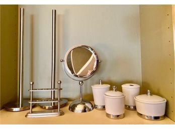 Bathroom Accessories: Toilet Paper Holders, Canisters, Mirror & More