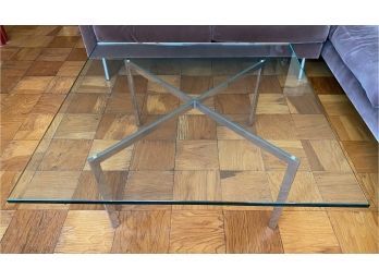 Vintage Barcelona Coffee Table By Ludwig Mies Van Der Rohe For Knoll, 1970s