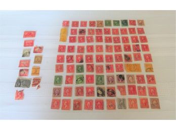 101 George Washington Red Postage Stamps And Miscellaneous US Postage