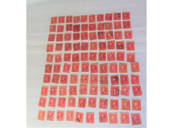 100 Loose George Washington 2 Cent US Postage Stamps