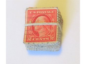 Bundle Of George Washington 2 Cent Red Stamps US Postage