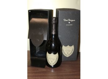 Vintage 2003 Dom Perignon Champagne Bottle And Box