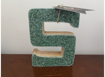 Beaded Block Letter 'S' Home Accent