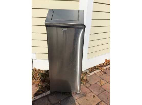 Rubbermaid Stainless Steel Outdoor Trash Can