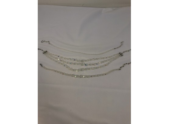 Vintage Austrian Crystal Necklace Lot