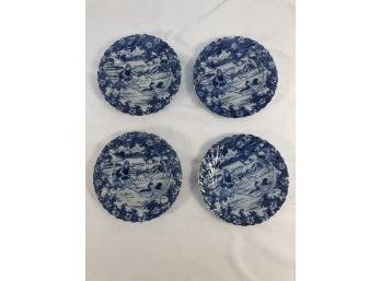 4 Ming Dynasty? Blue & White Plates