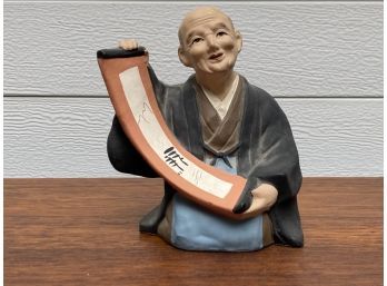 Vintage Japanese Clay Figurine By Norcrest